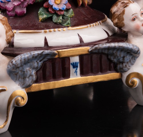 Два канделябра с цветами, Ackermann & Fritze, Германия, нач. 20 в