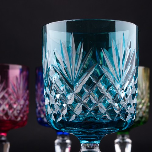 Разноцветные бокалы для вина, 6 шт, Германия, сер. 20 в