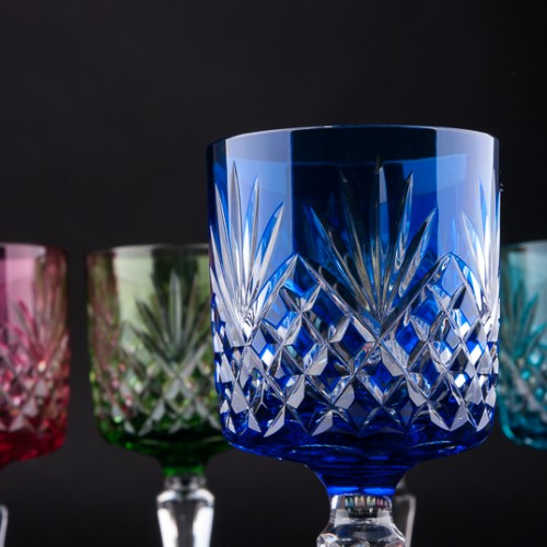 Разноцветные бокалы для вина, 6 шт, Германия, сер. 20 в