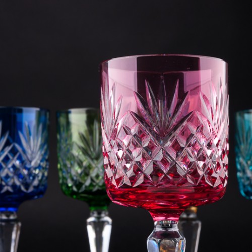 Разноцветные бокалы для вина, 6 шт, Германия, сер. 20 в