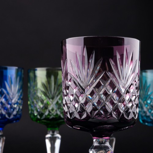 Разноцветные бокалы для вина, 6 шт, Германия, сер. 20 в