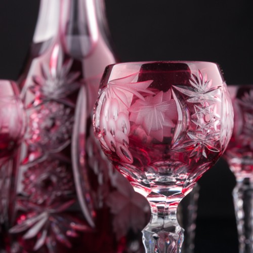 Кабаре, графин и 6 рюмок, Германия, сер. 20 в