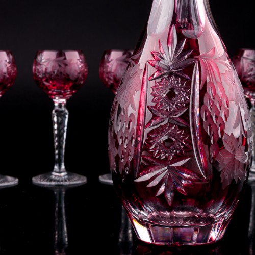 Кабаре, графин и 6 рюмок, Германия, сер. 20 в