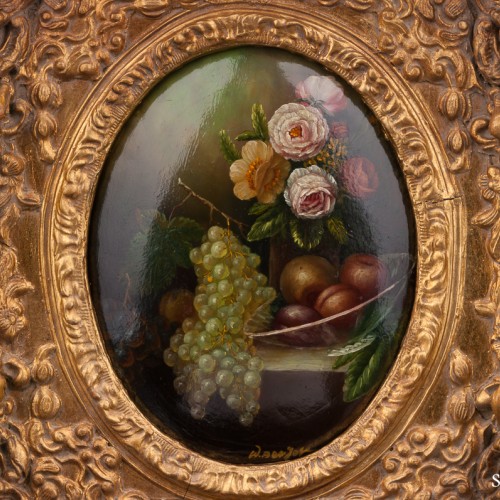 Цветы и фрукты, натюрморт, Германия, кон. 19 - нач. 20 вв