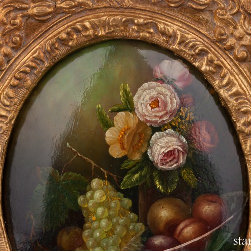 Цветы и фрукты, натюрморт, Германия, кон. 19 - нач. 20 вв