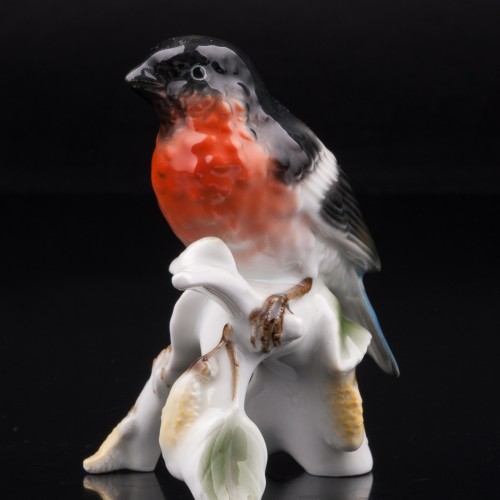 Снегирь на березе, Gerold Porzellan, Германия, 1930-50 гг