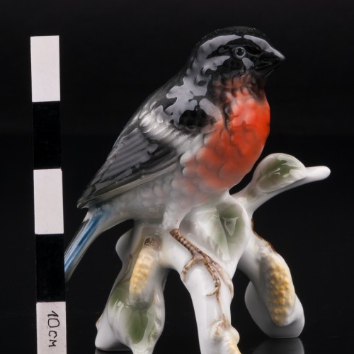 Снегирь на березе, Gerold Porzellan, Германия, 1930-50 гг