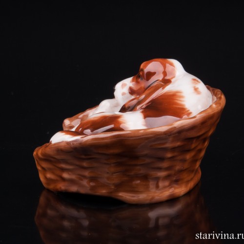 Лежащий спаниель, Royal Doulton, Великобритания, вт. пол. 20 в