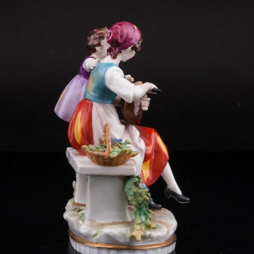 Мама с дочкой, E. A. Muller, Германия, нач. 20 в