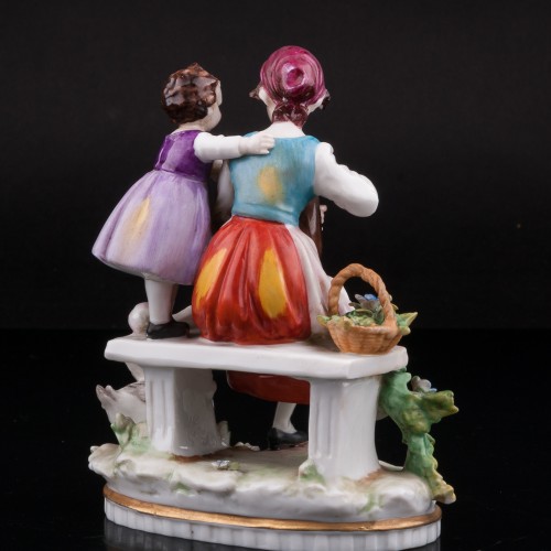 Мама с дочкой, E. A. Muller, Германия, нач. 20 в