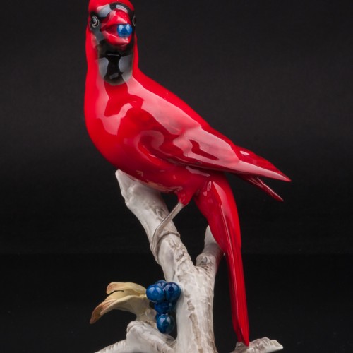 Красный кардинал с ягодами, Hutschenreuther, Германия, 1960 гг