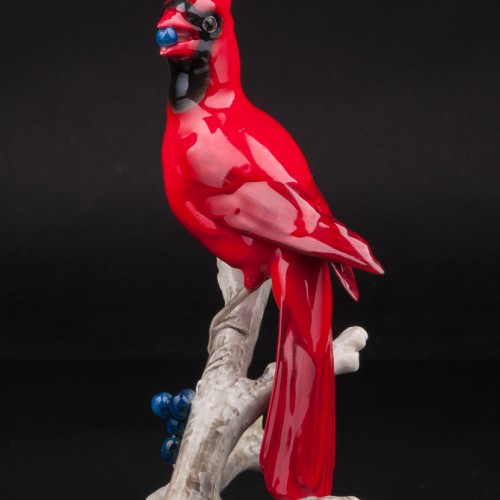 Красный кардинал с ягодами, Hutschenreuther, Германия, 1960 гг