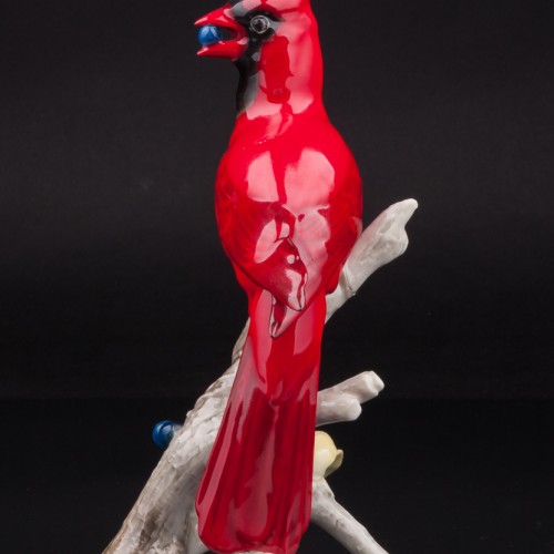 Красный кардинал с ягодами, Hutschenreuther, Германия, 1960 гг