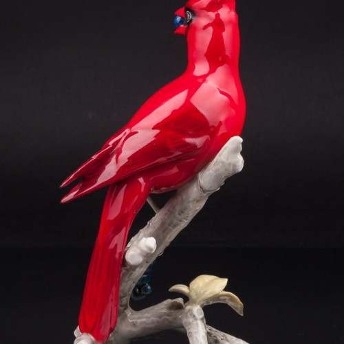 Красный кардинал с ягодами, Hutschenreuther, Германия, 1960 гг