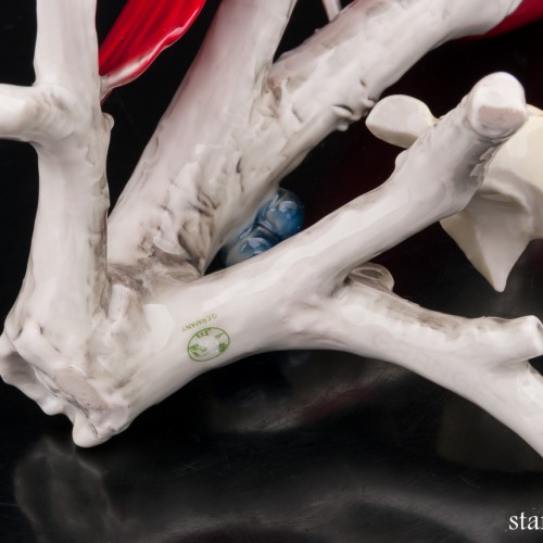 Красный кардинал с ягодами, Hutschenreuther, Германия, 1960 гг