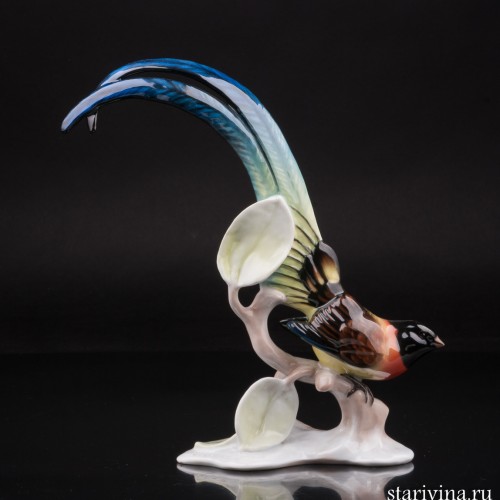 Статуэтка птицы Райская птица, Rosenthal, Германия, 1960 гг.
