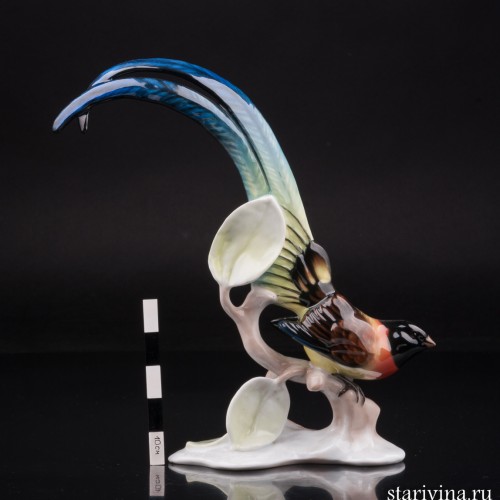 Статуэтка птицы Райская птица, Rosenthal, Германия, 1960 гг.