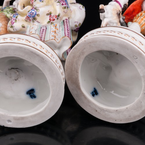 Пасторальная пара с овечкой и собачкой, Ernst Bohne Sohne, Германия, кон. 19 - нач. 20 вв