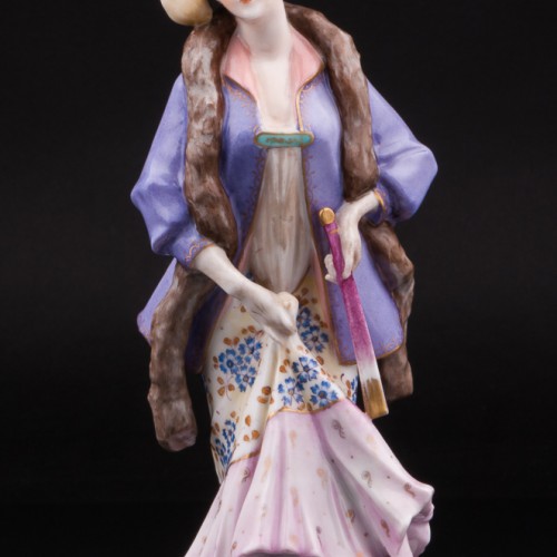 Девушка с веером, Ackermann & Fritze, Германия, нач. 20 в