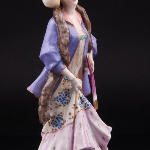 Девушка с веером, Ackermann & Fritze, Германия, нач. 20 в