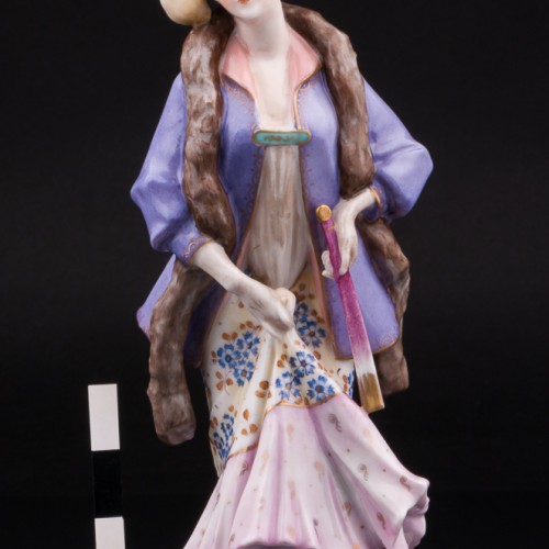 Девушка с веером, Ackermann & Fritze, Германия, нач. 20 в