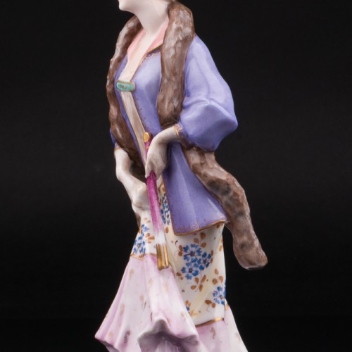 Девушка с веером, Ackermann & Fritze, Германия, нач. 20 в