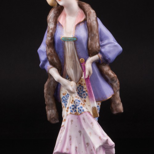 Девушка с веером, Ackermann & Fritze, Германия, нач. 20 в