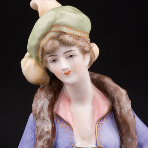 Девушка с веером, Ackermann & Fritze, Германия, нач. 20 в