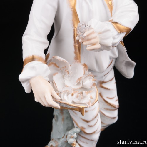 Пара с корзинами цветов, Volkstedt, Германия, 19 в