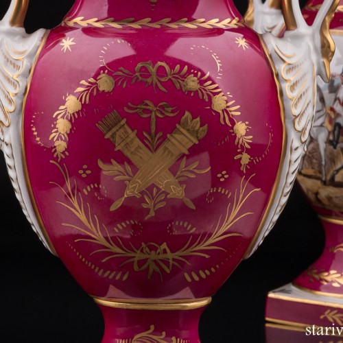 Две вазы, Limoges, Франция, кон. 19 - нач. 20 вв