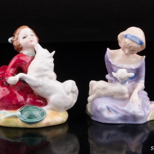 Девочка с ягненком, Royal Doulton, Великобритания
