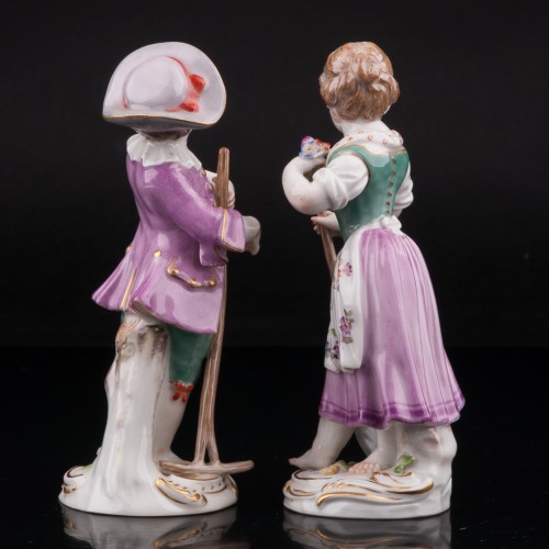 Садовники, пара с лопаткой и граблями, Meissen, Германия, 20 в