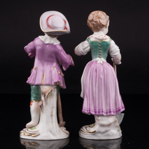 Садовники, пара с лопаткой и граблями, Meissen, Германия, 20 в