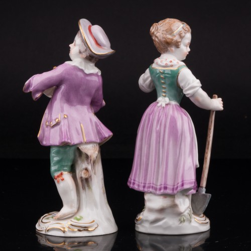 Садовники, пара с лопаткой и граблями, Meissen, Германия, 20 в