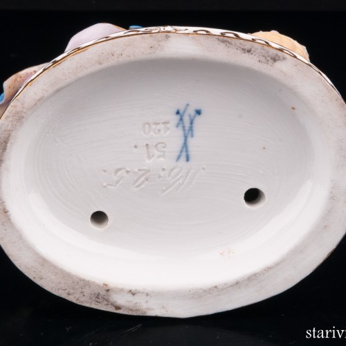 Урок игры на флейте, аллегория зимы, Meissen, Германия, 19 в