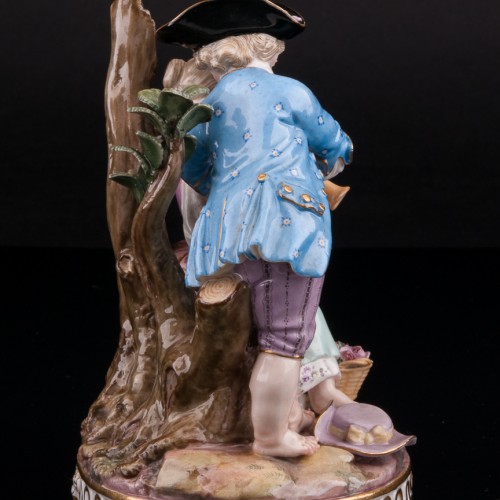 Урок игры на флейте, аллегория зимы, Meissen, Германия, 19 в