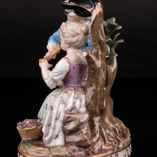 Урок игры на флейте, аллегория зимы, Meissen, Германия, 19 в