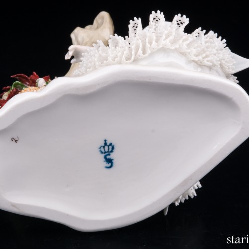 Фея под деревом, кружевная, Sitzendorf, Германия