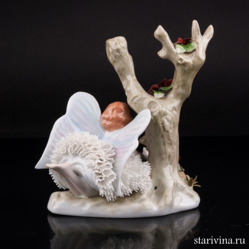 Фея под деревом, кружевная, Sitzendorf, Германия
