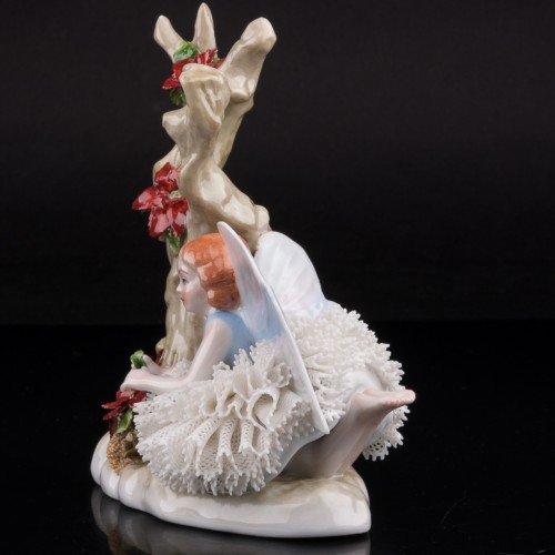 Фея под деревом, кружевная, Sitzendorf, Германия