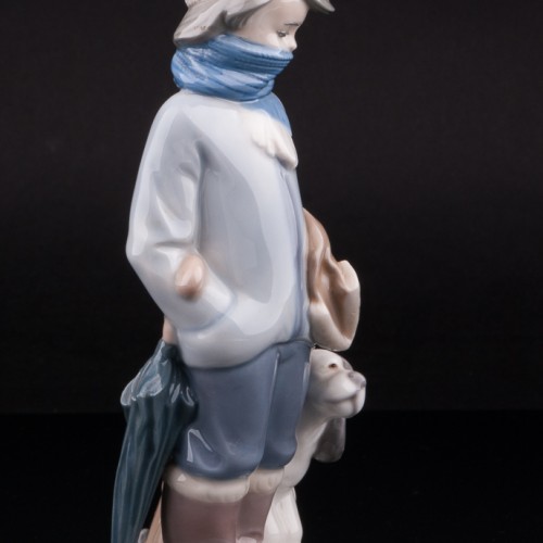 Мальчик с собакой, Lladro, Испания, 1983 г