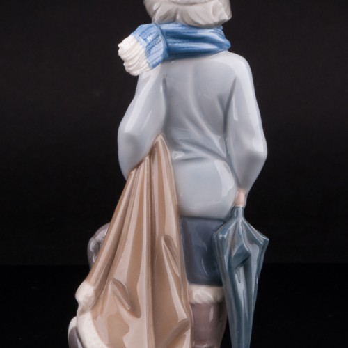 Мальчик с собакой, Lladro, Испания, 1983 г