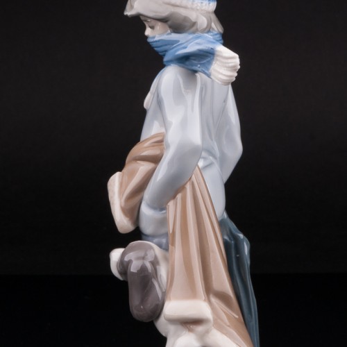 Мальчик с собакой, Lladro, Испания, 1983 г