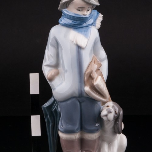 Мальчик с собакой, Lladro, Испания, 1983 г