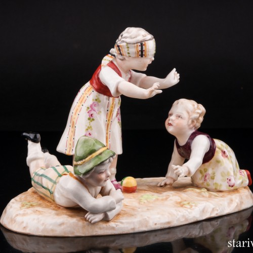 Жмурки, играющие дети, E. A. Muller, Германия, нач. 20 в