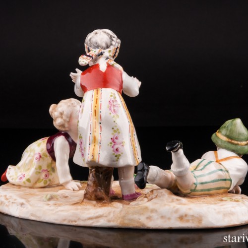 Жмурки, играющие дети, E. A. Muller, Германия, нач. 20 в