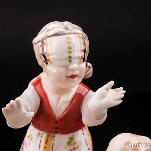 Жмурки, играющие дети, E. A. Muller, Германия, нач. 20 в