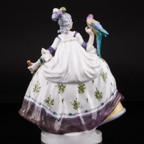 Девушка с попугаем, Karl Ens, Германия, 1940 гг