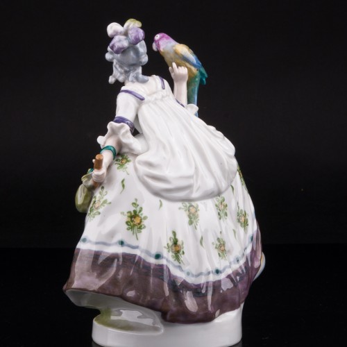 Девушка с попугаем, Karl Ens, Германия, 1940 гг