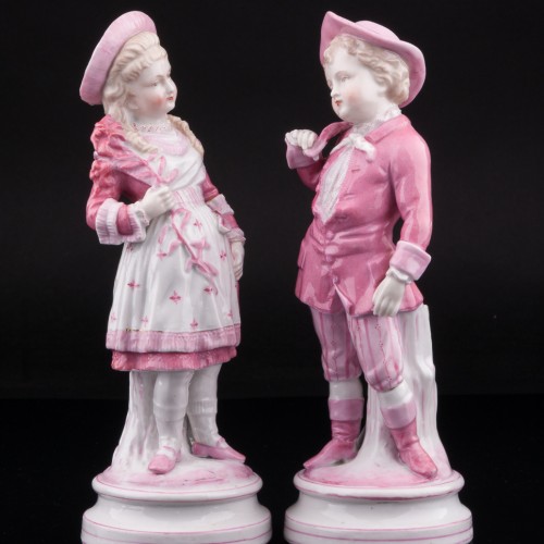 Пара детей в розовом, Франция, кон. 19 в